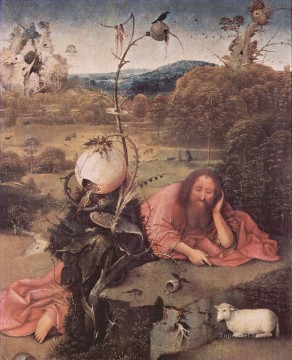 瞑想中の洗礼者聖ヨハネ 1499年 ヒエロニムス・ボッシュ Oil Paintings